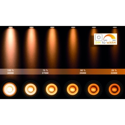 kinkiecik.pl Plafon LANDA LED Dim to warm GU10 1x5W 2200K/3000K Satin Chrome 17906/06/12 Lucide
